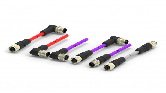 TE Connectivity introduces M8/M12 cable assemblies with Fieldbus protocols.